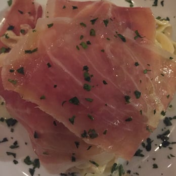 Oliveto - Tagliatelle Al Prosciutto. There's pasta wrapped in the prosciutto! - Italian Near Me - London, XGL