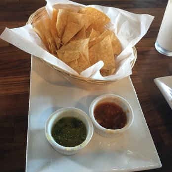 La Huasteca - Chips and salsa the green it's my favorite! - Mexican Near Me - Buena Park, California