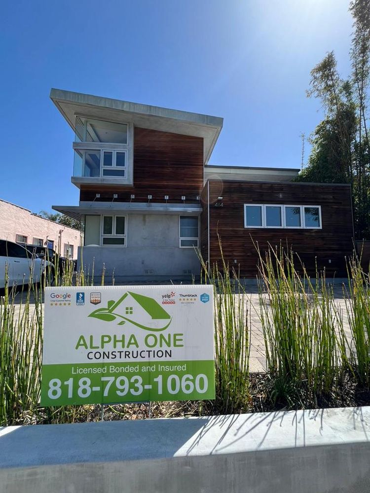 Slide of Alpha One Construction Inc.