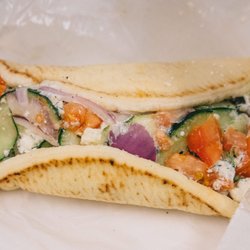 Gyro Greek & Mediterranean Gourmet Cuisine - my beef/lamb gyro (after 45 minutes of ordering)
