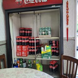 Hunan Wok Restaurant - Broken fridge used for storage