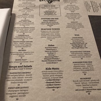 Salt and Iron - Menu - Seafood Near Me - Edmonds, Washington Salt and Iron - Menu - Seafood Near Me - Edmonds, Washington