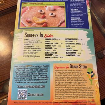 Squeeze In - Menu - Breakfast & Brunch Near Me - Reno, Nevada Squeeze In - Menu - Breakfast & Brunch Near Me - Reno, Nevada