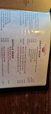 Menu photo 1 The Crown Pub Fort Collins, CO