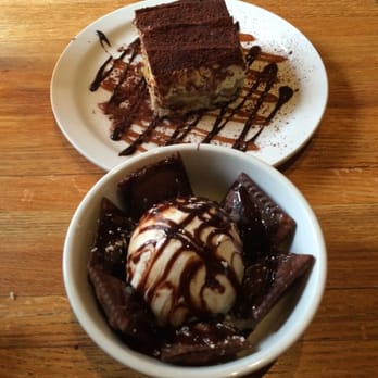 Angelo’s Taverna - Housemade tiramisu and chocolate ravioli. Uh huh, that's how we roll! - Italian Near Me - Denver, Colorado