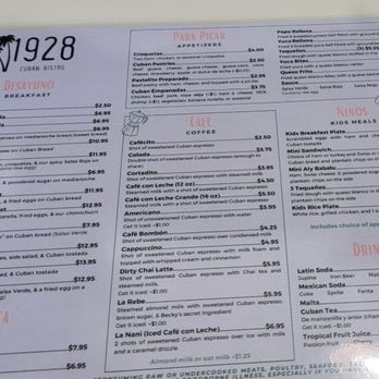 1928 Cuban Bistro - Fleming Island - Coffee & Tea Near Me - Fleming Island, Florida