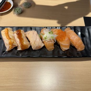 Waka Sakura - Salmon party - Conveyor Belt Sushi Near Me - Gardena, California Waka Sakura - Salmon party - Conveyor Belt Sushi Near Me - Gardena, California