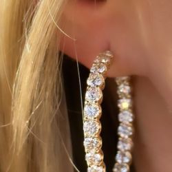 Diamond Jewelers - Diamond Hoop Earrings
