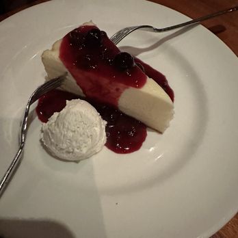 J. Gilbert's Wood-Fired Steaks & Seafood - Cheesecake with berries and whipped cream - Steakhouses Near Me - Overland Park, Kansas J. Gilbert's Wood-Fired Steaks & Seafood - Cheesecake with berries and whipped cream - Steakhouses Near Me - Overland Park, Kansas