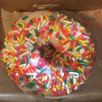 Duck Donuts - Strawberry frosting with sprinkle topping. - Donuts Near Me - Herndon, Virginia Duck Donuts - Strawberry frosting with sprinkle topping. - Donuts Near Me - Herndon, Virginia