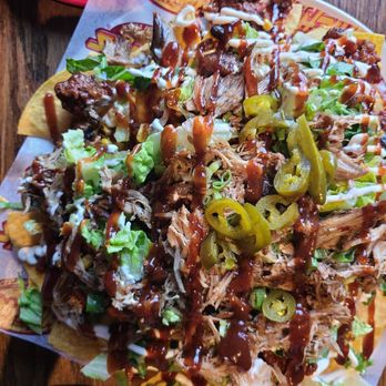 Chicho’s - CHICHO's - Cho's Nachos (1/2 serving, w/ Pulled Pork) - Pizza Near Me - Virginia Beach, Virginia Chicho’s - CHICHO's - Cho's Nachos (1/2 serving, w/ Pulled Pork) - Pizza Near Me - Virginia Beach, Virginia