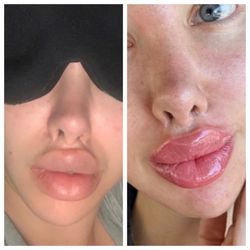 Artistry by Lena  - Left is before anything, right is immediately leaving Lena's studio. LOVE!!!!!!!!!