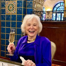 Home Instead Redlands - Mary L celebrating her birthday with family and a caregiver!