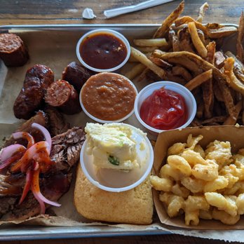 Brass Pig Smoke & Alehouse - Two plate combo - Barbeque Near Me - Bloomington, Illinois Brass Pig Smoke & Alehouse - Two plate combo - Barbeque Near Me - Bloomington, Illinois