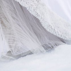 David's Bridal - Wedding dress paired with cloak