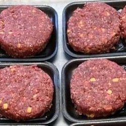Hunters Butcher - Our Custom Vension Burgers, Bacon, Cheddar, Ranch.
