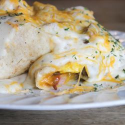 Main Street Eatery - Our Big Steve burrito.