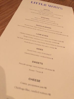 Menu photo 2 Little Ways New York, NY