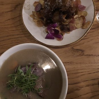 Bone Kettle - Beef broth and oxtail plate (also come with broth) - Breakfast & Brunch Near Me - Pasadena, California
