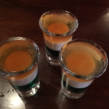 Dublin Crossing - Irish Flag shooters~ - Irish Pub Near Me - Vancouver, British Columbia