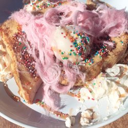 Boffee cafe - This is the waffles, they also had a breakfast halloumi taco which was to die for!