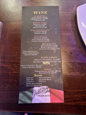 Menu photo 4 Gallo Nero Italian Bistro Dallas, TX Menu photo 4 Gallo Nero Italian Bistro Dallas, TX