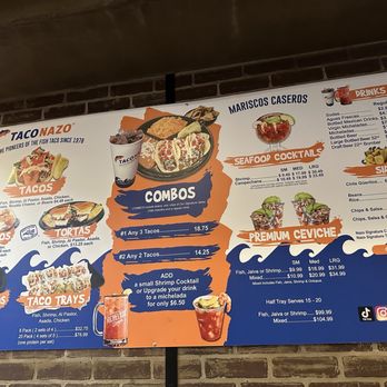 Taco Nazo - Menu - Mexican Near Me - Bellflower, California