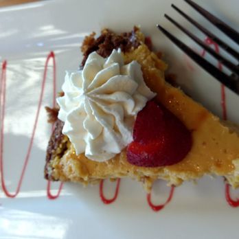 Bluewater Grill - This key lime tart is a power punch in my mouth! The crust has a hint of ginger snaps I think? - Seafood Near Me - Phoenix, Arizona