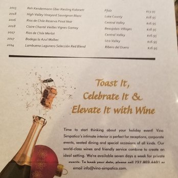 Vino Simpatico - Vines of the world tasting - Wine Bars Near Me - Saint Petersburg, Florida Vino Simpatico - Vines of the world tasting - Wine Bars Near Me - Saint Petersburg, Florida