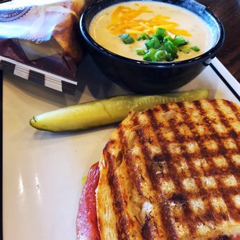 Corner Bakery Cafe - Half and Half Combo with Baked Potato Soup. - Breakfast & Brunch Near Me - Lake Forest, California