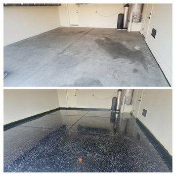 Atlantic Concrete Coatings - Epoxy garage floor before and after. - Masonry/Concrete Near Me - Mesa, Arizona Atlantic Concrete Coatings - Epoxy garage floor before and after. - Masonry/Concrete Near Me - Mesa, Arizona