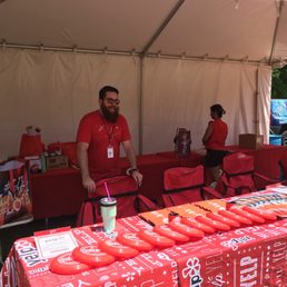 Checkin and get schwag!
