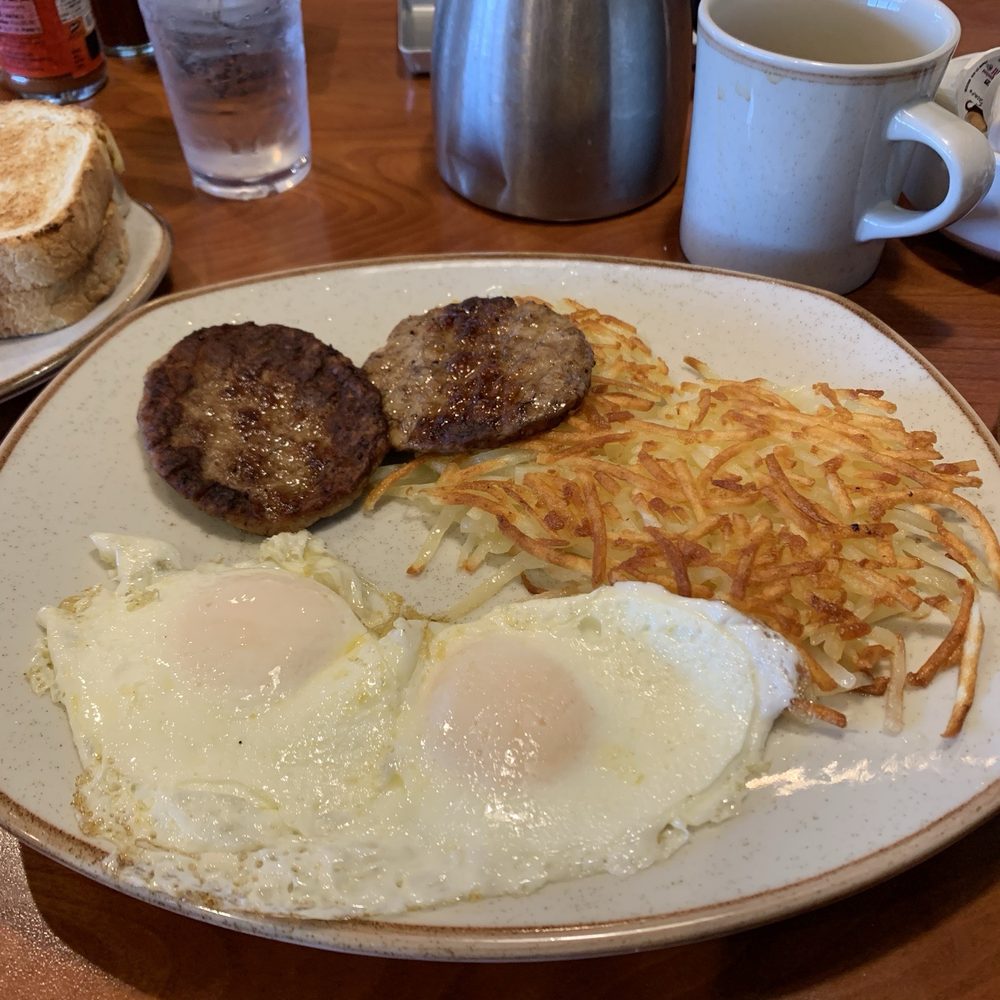Sausage and eggs