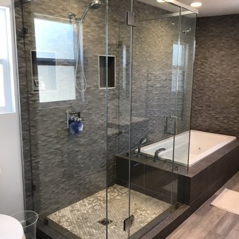 National Renovation - Custom frameless enclosure - Glass & Mirrors Near Me - Anaheim, California