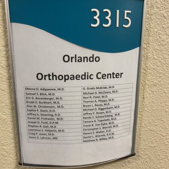 Orlando Orthopaedic Center - Orthopedists Near Me - Orlando, Florida