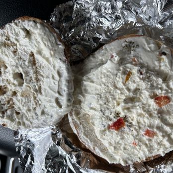 Exodus Bagels - Salt bagel with veggie cream cheese needed - Bagels Near Me - Roslindale, Massachusetts Exodus Bagels - Salt bagel with veggie cream cheese needed - Bagels Near Me - Roslindale, Massachusetts