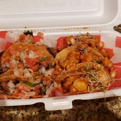 Taco Bao’T It - Beef and Chispa mini tacos.