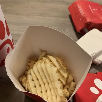 Chick-fil-A - Large order of Fries, already half empty. - Fast Food Near Me - Houston, Texas
