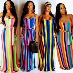 Paul Anthony Coordinated Apparel - Multi color maxi dress