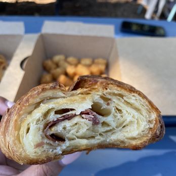 Vintage Coffee Cafe - Flakey Prosciutto & Gruyère Stuffed Croissant - Coffee & Tea Near Me - Mount Pleasant, South Carolina Vintage Coffee Cafe - Flakey Prosciutto & Gruyère Stuffed Croissant - Coffee & Tea Near Me - Mount Pleasant, South Carolina