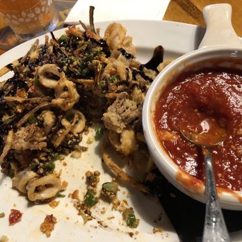 Druthers Brewing Company - Calamari (or what's left of it) - Burgers Near Me - Albany, New York Druthers Brewing Company - Calamari (or what's left of it) - Burgers Near Me - Albany, New York