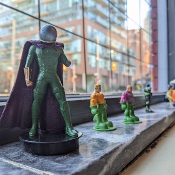 The George Street Diner - a window sill with figurines on it - Diners Near Me - Toronto, Ontario The George Street Diner - a window sill with figurines on it - Diners Near Me - Toronto, Ontario