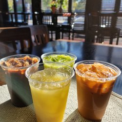 Charming Elephant - O-Liang, Thai Green Tea, Thai Tea, and Sugar Cane Juice