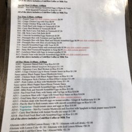 English menu English menu