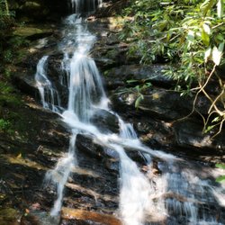 Becky Branch Falls - 20 foot tall Becky Branch Falls, approximately 200 yards from Warwoman Road on Bartram Trail.