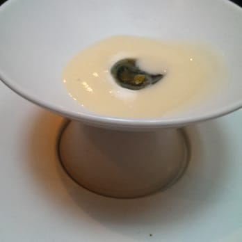 Benu - Thousand year old quail egg, potage, ginger. - Asian Fusion Near Me - San Francisco, California Benu - Thousand year old quail egg, potage, ginger. - Asian Fusion Near Me - San Francisco, California