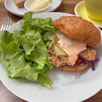 Stowaway Kitchen - Kara-a-ge Chicken Sando and sourdough toast - Breakfast & Brunch Near Me - Denver, Colorado Stowaway Kitchen - Kara-a-ge Chicken Sando and sourdough toast - Breakfast & Brunch Near Me - Denver, Colorado