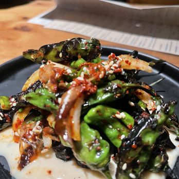 Oseyo - Shishito peppers - Korean Near Me - Austin, Texas