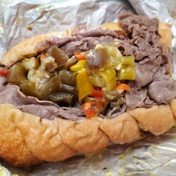Chicago’s Best - Italian Beef ($9.50) with spicy peppers. Some mozzarella (+$1.00) somewhere near the bread hinge - Fast Food Near Me - Las Vegas, Nevada Chicago’s Best - Italian Beef ($9.50) with spicy peppers. Some mozzarella (+$1.00) somewhere near the bread hinge - Fast Food Near Me - Las Vegas, Nevada