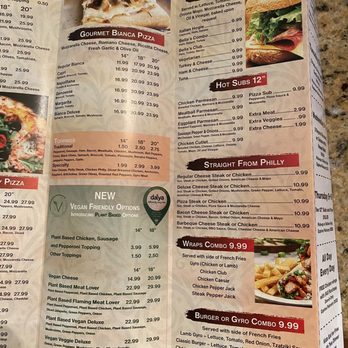 Beach Bella Pizza 2 - menu and prices - Pizza Near Me - Virginia Beach, Virginia